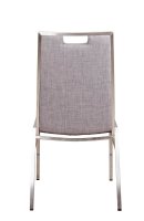 Vorschau: Bankettstuhl Arano mit Metallgestell und grauer Polsterung, stapelbar Vorschau: Bankettstuhl Arano mit Metallgestell und grauer Polsterung, stapelbar