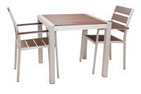Vorschau: Tisch Sinora-80 mit Stühlen Nesona-AL Kastanie Vorschau: Tisch Sinora-80 mit Stühlen Nesona-AL Kastanie