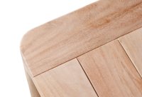 Vorschau: Nahaufnahme der Plattenstruktur und sanft gerundeten Kante des Tischs Zubella 140 Vorschau: Nahaufnahme der Plattenstruktur und sanft gerundeten Kante des Tischs Zubella 140