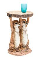 Beistelltisch Animal Meerkat Sisters Ø33cm Beistelltisch Animal Meerkat Sisters Ø33cm