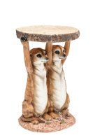 Beistelltisch Animal Meerkat Sisters Ø33cm Beistelltisch Animal Meerkat Sisters Ø33cm