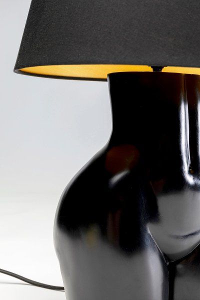 Tischleuchte Donna Schwarz 48cm