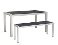 Vorschau: Tisch Sinora-140 grau mit Sinora-Bank-grau Vorschau: Tisch Sinora-140 grau mit Sinora-Bank-grau