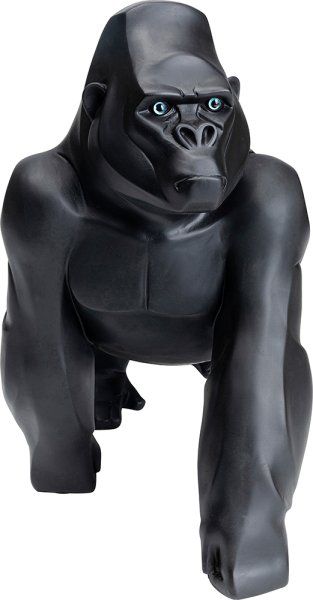 Deko Figur Proud Gorilla Schwarz 57cm