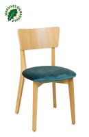 Holzstuhl Dimoni-P Eiche – Eichenholz Stuhl mit gepolstertem Sitz und massiven Vierfußgestell Holzstuhl Dimoni-P Eiche – Eichenholz Stuhl mit gepolstertem Sitz und massiven Vierfußgestell