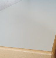 Melaminharz-Tischplatte 65 mm Weiß/Buche 120x80 - Sonderposten Melaminharz-Tischplatte 65 mm Weiß/Buche 120x80 - Sonderposten