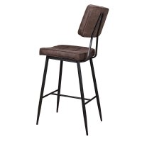 Vorschau: Polsterbarhocker Lucca-Bar Brown mit Metallgestell für Gastronomie Vorschau: Polsterbarhocker Lucca-Bar Brown mit Metallgestell für Gastronomie