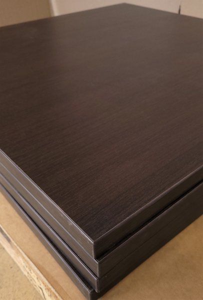 Melaminharz-Tischplatte 25mm 70x70cm Wenge - Sonderposten