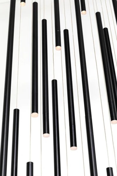 Hängeleuchte Living Vegas Deluxe Schwarz Matt LED