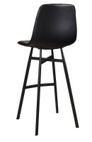 Vorschau: „Polsterbarhocker Jones-Bar mit schwarzem Kunstleder und anthrazitfarbenem Aluminiumgestell“ Vorschau: „Polsterbarhocker Jones-Bar mit schwarzem Kunstleder und anthrazitfarbenem Aluminiumgestell“