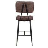 Vorschau: Polsterbarhocker Lucca-Bar Brown mit Metallgestell für Gastronomie Vorschau: Polsterbarhocker Lucca-Bar Brown mit Metallgestell für Gastronomie