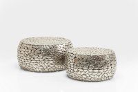 Couchtisch Pebbles Deluxe Silber (2/Set) Couchtisch Pebbles Deluxe Silber (2/Set)