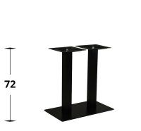 Vorschau: Tischgestell aus Metall für die Gastronomie - Marino-TGF-407 mit zwei Metallsäulen ohne Platte Vorschau: Tischgestell aus Metall für die Gastronomie - Marino-TGF-407 mit zwei Metallsäulen ohne Platte