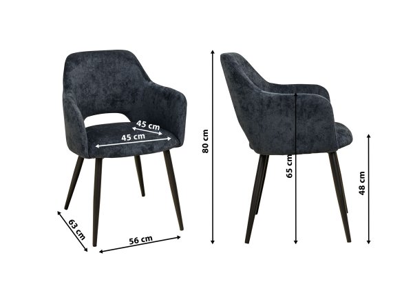 Polsterstuhl USON-Arm-Havanna