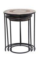 Vorschau: Beistelltisch Marrakesh Ø48cm (3/Set) Vorschau: Beistelltisch Marrakesh Ø48cm (3/Set)