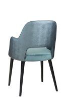 Vorschau: Polsterstuhl Gastronomie Sona 200 Arm: Beizton:Schwarz / Bezug Sitz: Riviera-87 / Bezug Rücken: Mercader bambu oltramare: Rückansicht Vorschau: Polsterstuhl Gastronomie Sona 200 Arm: Beizton:Schwarz / Bezug Sitz: Riviera-87 / Bezug Rücken: Mercader bambu oltramare: Rückansicht