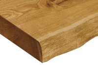 40mm Eiche mit Baumkante Tischplatte 40mm Eiche mit Baumkante Tischplatte