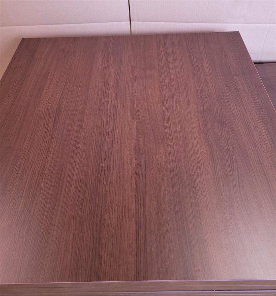 Melaminharz-Tischplatte 25mm 80x80cm Wenge - Sonderposten
