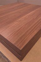 Melaminharz-Tischplatte 50mm 70x70cm Nussbaum hell - Sonderposten Melaminharz-Tischplatte 50mm 70x70cm Nussbaum hell - Sonderposten