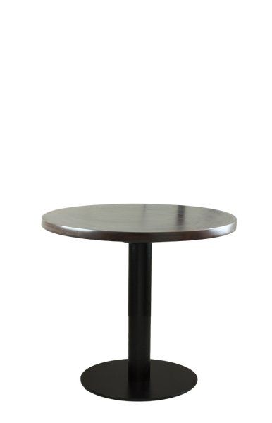 Tischgestell aus Metall für die Gastronomie - Marino-TGF-C-400 Anwendungsbeispiel mit Platte Melaminharz