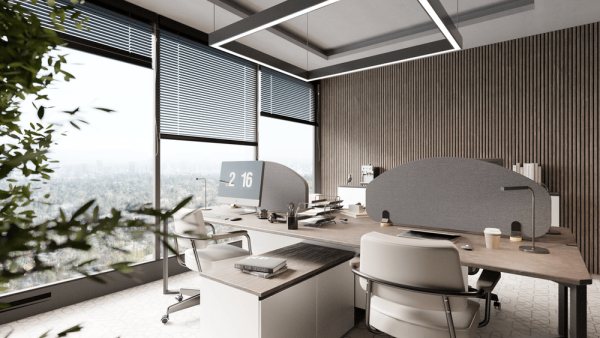 Akustikschreibtischtrenner Uma