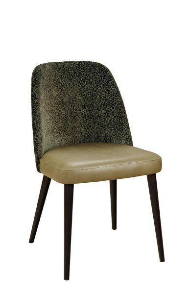 Polsterstuhl Gastronomie Sona, Beizton: Wenge | Bezug: Sitz: Gavin-201 | Rücken: Lusiano-06 | Preis: 121,70€ _Vorderansicht