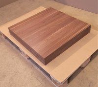 Melaminharz-Tischplatte 50mm 70x70cm Nussbaum hell - Sonderposten Melaminharz-Tischplatte 50mm 70x70cm Nussbaum hell - Sonderposten