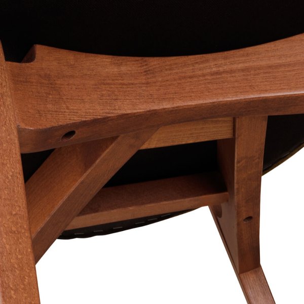 Gepolsterter Holzstuhl Kani-2P für Gastronomie – Vorderansicht