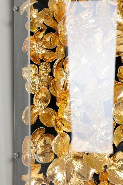 Deko Rahmen Gold Flower