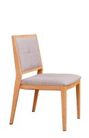 Vorschau: Stapelbarer Bankettstuhl Tirano mit Polsterung und Holzoptik-Gestell Vorschau: Stapelbarer Bankettstuhl Tirano mit Polsterung und Holzoptik-Gestell