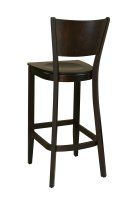 Vorschau: Klassischer Barhocker aus Buchenholz in hellem Beizton Wenge Vorschau: Klassischer Barhocker aus Buchenholz in hellem Beizton Wenge