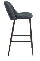 Barhocker Gastronomie Uson-Bar-Havanna mit Polsterung, offenem Rücken und Metall-Fußstütze Barhocker Gastronomie Uson-Bar-Havanna mit Polsterung, offenem Rücken und Metall-Fußstütze