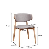 Vorschau: Gepolsterter Holzstuhl Makaro aus Buchenholz für Gastronomie Vorschau: Gepolsterter Holzstuhl Makaro aus Buchenholz für Gastronomie