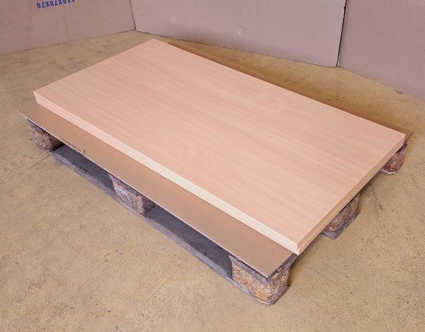 Melaminharz-Tischplatte 25mm Buche 120x60cm - Sonderposten