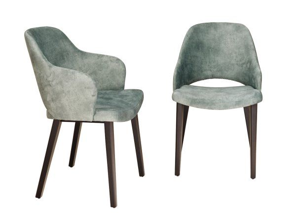 Cizron-Arm und Cizron | Beizton: Schwarz lackiert | Bezug: Bonny 400