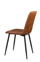 Vorschau: Polsterstuhl Derri Toreador-105 – brauner Stuhl mit Kassettensteppung und schwarzem Metallgestell Vorschau: Polsterstuhl Derri Toreador-105 – brauner Stuhl mit Kassettensteppung und schwarzem Metallgestell