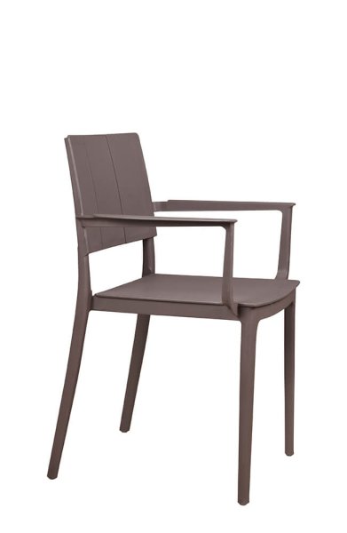 Kunststoffstuhl FOMA-1861 Taupe