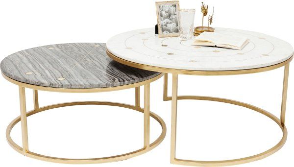 Beistelltisch Mystic Round (2/Set)