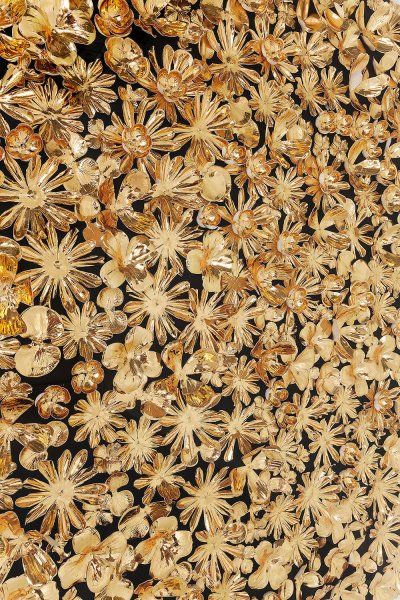 Deko Rahmen Gold Flower