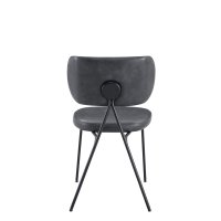 Vorschau: Gastronomie Polsterstuhl Cuba-Nappa Mouse Rückansicht mit Metallgestell und gepolsterter Rückenlehne Vorschau: Gastronomie Polsterstuhl Cuba-Nappa Mouse Rückansicht mit Metallgestell und gepolsterter Rückenlehne