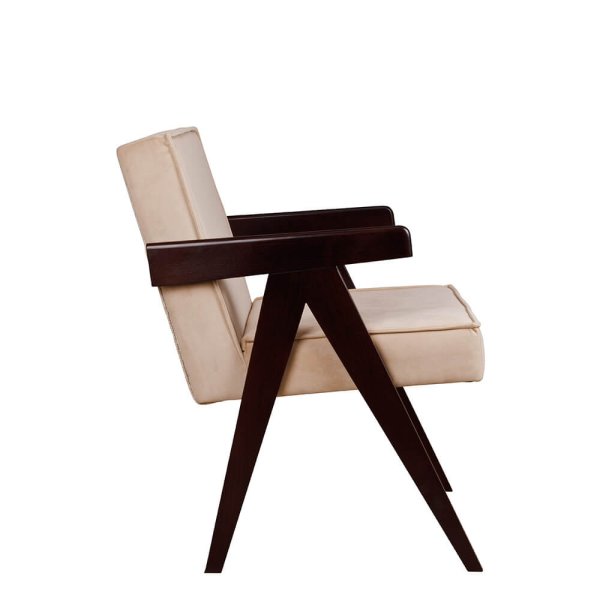 Gastronomiesessel Adis aus Buchenholz im Midcentury-Look