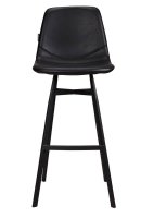 Vorschau: „Polsterbarhocker Jones-Bar mit schwarzem Kunstleder und anthrazitfarbenem Aluminiumgestell“ Vorschau: „Polsterbarhocker Jones-Bar mit schwarzem Kunstleder und anthrazitfarbenem Aluminiumgestell“