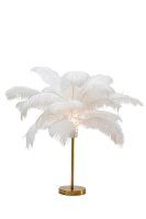 Vorschau: Tischleuchte Feather Palm Weiß 60cm Vorschau: Tischleuchte Feather Palm Weiß 60cm