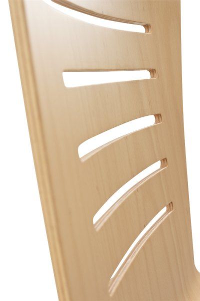 Konferenzstuhl Eruno-612 mit Sitzpolster, verchromtem Metallgestell, stapelbar Detailansicht Fräsung