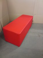 Sitzhocker 120cm (rot) - Sonderposten Sitzhocker 120cm (rot) - Sonderposten