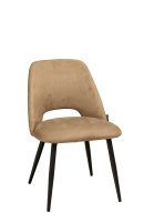 Polsterstuhl Gastronomie Uson-Hogan mit Polsterung, offenem Rücken und Metall-Gestell Polsterstuhl Gastronomie Uson-Hogan mit Polsterung, offenem Rücken und Metall-Gestell