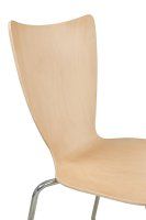 Vorschau: Konferenzstuhl Eruno-1200-30 Beizton: Buche natur Detailansicht Rückenlehne Vorschau: Konferenzstuhl Eruno-1200-30 Beizton: Buche natur Detailansicht Rückenlehne