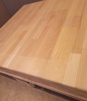 Massivholz-Tischplatte 29mm 80x80cm Buche Natur - Sonderposten Massivholz-Tischplatte 29mm 80x80cm Buche Natur - Sonderposten