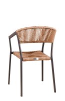 Vorschau: Sponto-X Natur von hinten mit ergonomischer Rückenlehne und naturfarbenem Kunststoff-Geflecht Vorschau: Sponto-X Natur von hinten mit ergonomischer Rückenlehne und naturfarbenem Kunststoff-Geflecht