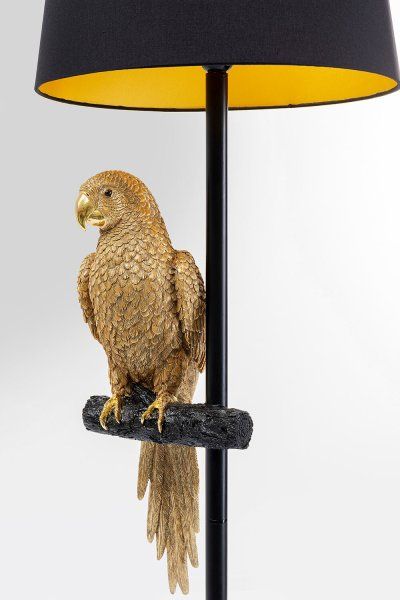 Stehleuchte Animal Parrot Gold 176cm